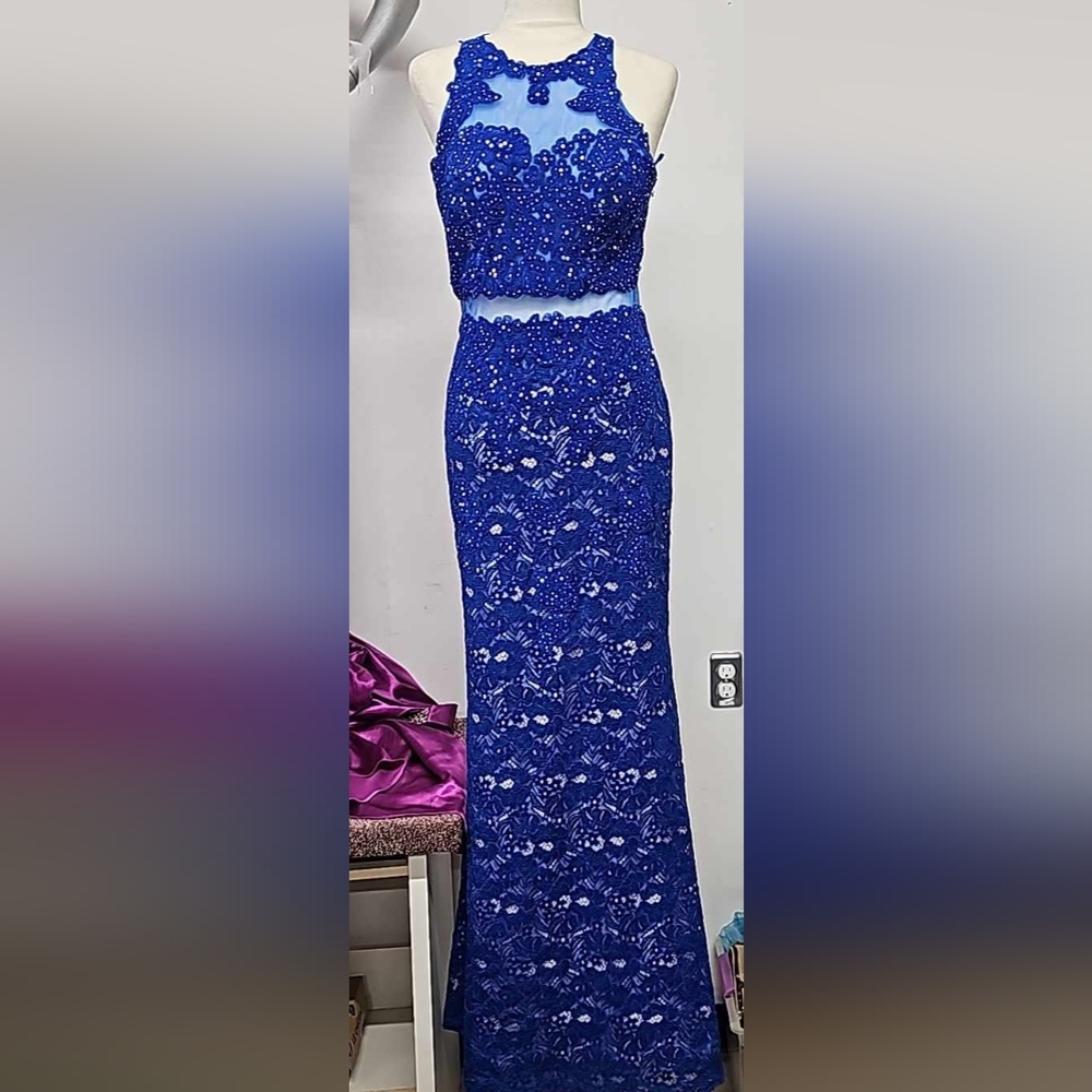 Beautiful Lace Sequin Prom Dress